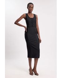 Karen Millen - Bandage Midi Skirt - Lyst