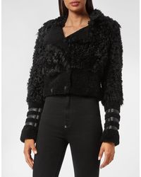 Philipp Plein - Leren Vest Gothic Plein - Lyst