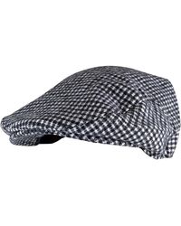 Sock Snob - Checked Wool Blend Traditional Flat Cap - Lyst