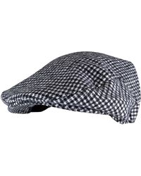 Sock Snob - Checked Wool Blend Traditional Flat Cap - Lyst