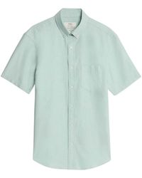 Secret Label - Short Sleeve Cotton Oxford Shirt - Lyst