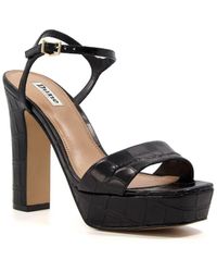 Dune - Ladies Matche - Strappy Platform Heel Sandals Leather - Lyst