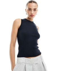 Jdy - Ribbed Knitted Tank Top - Lyst