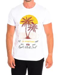 La Martina - Short Sleeve T-Shirt Tmr323-Js354 - Lyst