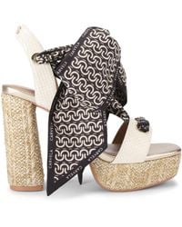 Carvela Kurt Geiger - Sorrento Scarf Platform Sandals - Lyst