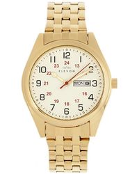 Elevon Watches - Gann Bracelet Watch W/Day/Date - Lyst