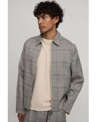 BoohooMAN - Check Boxy Fit Tailored Co-Ord Jacket - Lyst