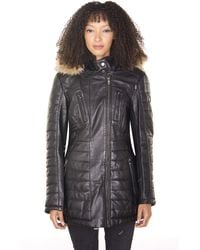 Infinity Leather - Quilted Parka Jacket-Curitiba - Lyst