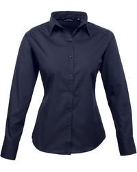 PREMIER - Ladies Poplin Long-Sleeved Blouse - Lyst