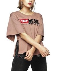 DIESEL - T Jacky D T Shirt Crew Neck Short Sleeve Top Casual Summer Tee - Lyst