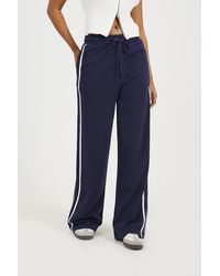 Brave Soul - Side Stripe Wide Leg Joggers - Lyst