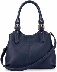 Woodland Leathers - Handbag Multi Pocket Tote Shoulder Bag - Lyst