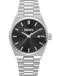 DKNY - Date Dial Stainless Steel Bracelet Watch - Lyst