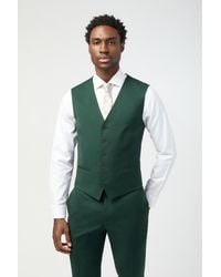 Alexandre Silver Label - Slim Fit Italian Super 100''s Bottle Twill Waistcoat Wool - Lyst