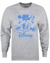 Disney - Ladies Mickey & Minnie Mouse Sketch Sweatshirt ( Heather) - Lyst