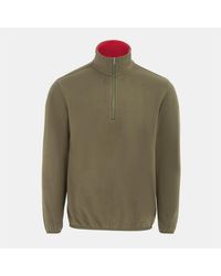 Donnay - Quarter Zip Fleece Jacket - Lyst