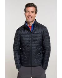 Mountain Warehouse - 'Featherweight' Down Jacket Water Resistant Puffer Full Zip Winter Coat Polyamide - Lyst