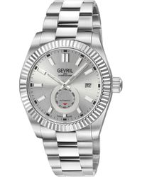 Gevril - Automatic West Village 316L Stainless Steel Case, Sunray Dial, Bracelet - Lyst
