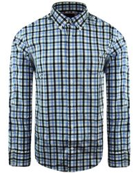 Eden Park - Paris Regular Checkered Oxford Shirt - Lyst