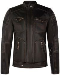 Infinity Leather - Vintage Retro Biker Jacket - Lyst