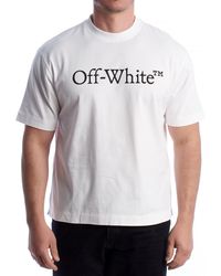 Off-White c/o Virgil Abloh - Big Bookish Short Sleeve T-Shirt Omaa120C99Jer0080110 - Lyst
