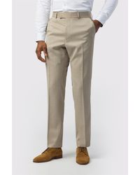 Ted Baker - Flat Fronted Tailored Suit Trousers - Lyst