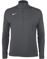 Nike - Ladies Funnel Neck Regular Long-Sleeved Top (Anthracite) - Lyst