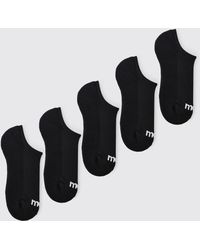 BoohooMAN - 5 Pack Dot Half Terry Trainer Socks - Lyst