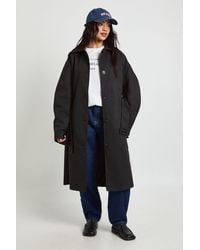 Boohoo - Belted Button Up Long Trench Jacket - Lyst