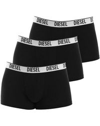 DIESEL - Pack-3 Cotton Stretch Boxers 00Sab2-0Sfac - Lyst