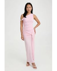 Boohoo - Double Layered Textured Ruched Trim Top - Lyst