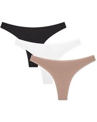 Penti - 3-Pack Mid-Waist Cotton Thong Panties - Lyst