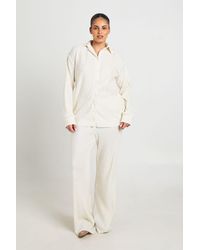 Boohoo - Plus Plisse Trouser - Lyst