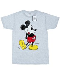 Disney - Mickey Mouse Classic Kick T-Shirt (Heather) Cotton - Lyst