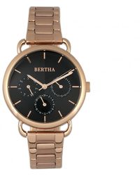Bertha - Gwen Bracelet Watch W/Day/Date - Lyst