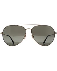 Tom Ford - Aviator Shiny Rose Smoke Dashel Ft0996 Metal - Lyst