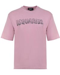 DSquared² - Best Fade Loose Fit Cartoon Logo T-Shirt Dusty Antic Rose - Lyst