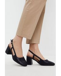 Wallis - Wide Fit Estelle Toe Cap Court Shoes - Lyst