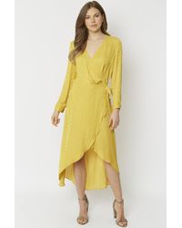 Jayley - Shara Silk Blend Wrap Dress - Lyst