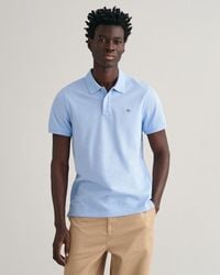 GANT - Regular Fit Short Sleeve Shield Logo Pique Polo Nos - Lyst