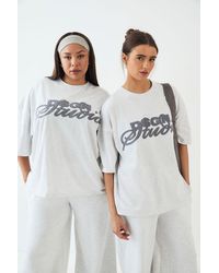 DSGN Studio - Towelling Applique Oversized T-Shirt - Lyst