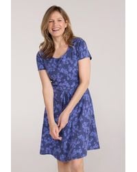 Mountain Warehouse - Orchid Patterned Uv Summer Dress With Side Pockets Holiday Beach Cotton - Lyst