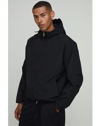 BoohooMAN - Oversized Boxy Hooded Toggle Cagoule - Lyst