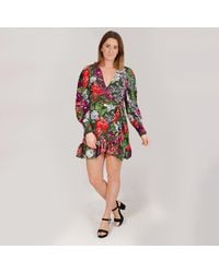Karen Millen - Garden Floral Wrap Dress - Lyst