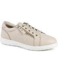 Jones Bootmaker - Buttercup Leather Zip & Lace Trainers - Lyst