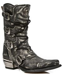 New Rock - Graue Dallas-Lederstiefel Für Herren Von – M.7993-S3 - Lyst