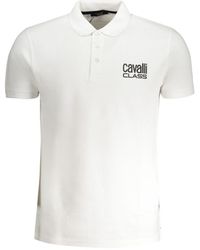 Roberto Cavalli - Bold Logo Polo Shirt Cotton - Lyst