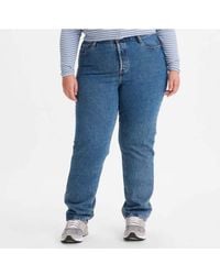 Levi's - Dames Plus 501 Original Fit Jeans In Denim - Lyst