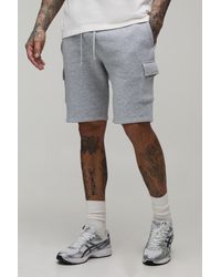 BoohooMAN - Tall Basic Slim Fit Cargo Jersey Short - Lyst