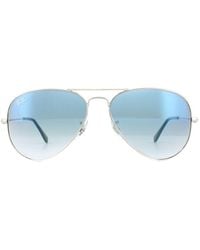 Ray-Ban - Sunglasses Aviator 3025 Gradient Light 003/3F 55Mm Metal - Lyst